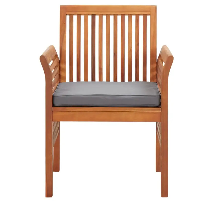 Tuinstoelen van massief acaciahout met comfortabele kussens - Tuinstoelen