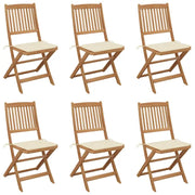 Tuinstoelen van massief acaciahout met kussens voor terras en tuin - Tuinstoelen