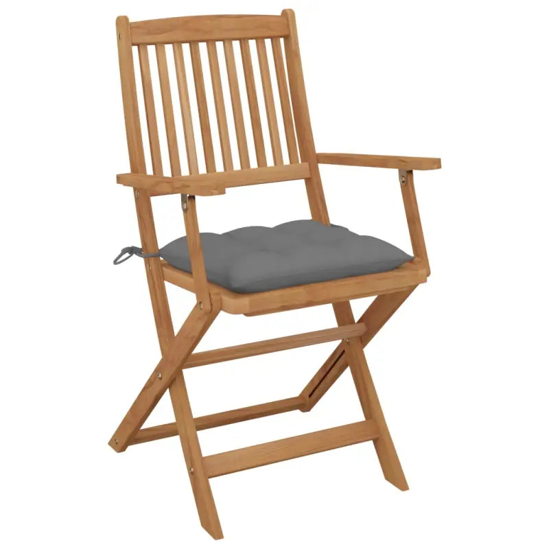 Tuinstoelen van massief acaciahout met kussens voor terras of tuin - Tuinstoelen
