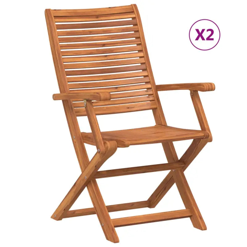 Tuinstoelen van massief acaciahout voor comfortabel buiten genieten - Tuinstoelen