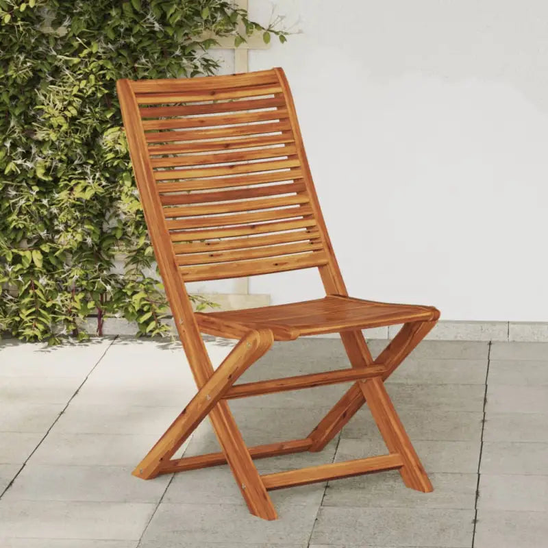 Tuinstoelen van massief acaciahout voor comfortabel buiten genieten - 2 / Zonder armleuning - Tuinstoelen