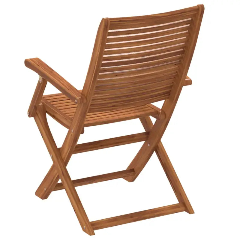 Tuinstoelen van massief acaciahout voor comfortabel buiten genieten - Tuinstoelen