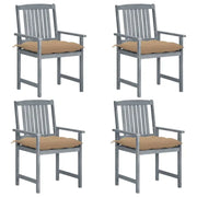Tuinstoelen van massief acaciahout voor een rustieke buitenruimte - Tuinstoelen