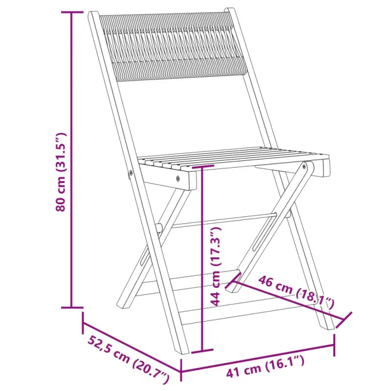 Tuinstoelen van massief acaciahout voor gezellige momenten - Tuinstoelen