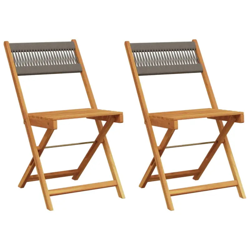 Tuinstoelen van massief acaciahout voor gezellige momenten - Tuinstoelen