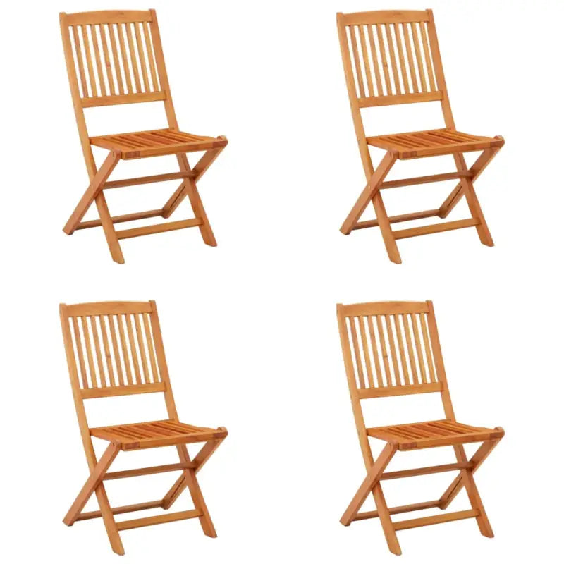 Tuinstoelen van massief eucalyptushout voor buiten eetplezier - 4 / Zonder armleuning - Tuinstoelen
