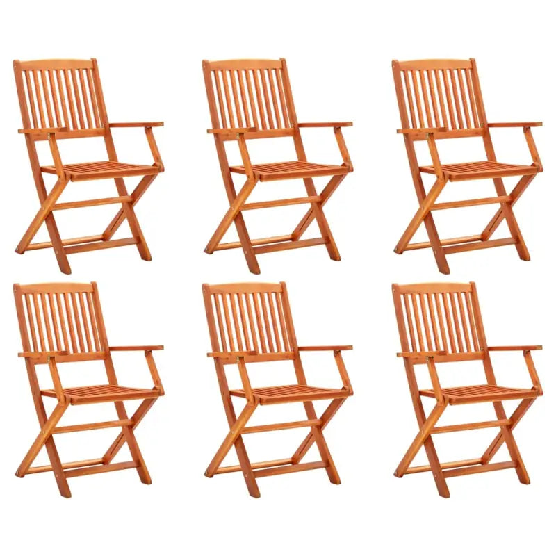 Tuinstoelen van massief eucalyptushout voor buiten eetplezier - 6 / Met armleuning - Tuinstoelen