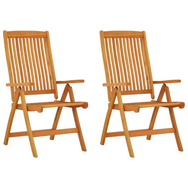 Tuinstoelen van massief eucalyptushout voor tuin en terras - 2 - Tuinstoelen