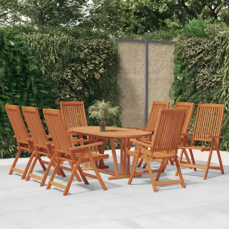 Tuinstoelen van massief eucalyptushout voor tuin en terras - 8 - Tuinstoelen