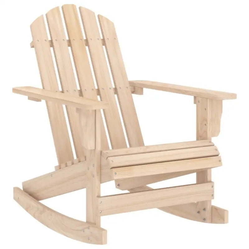 Tuinstoelen van massief vurenhout voor ontspanning op terras of in tuin - Naturel / 1 - Tuinstoelen