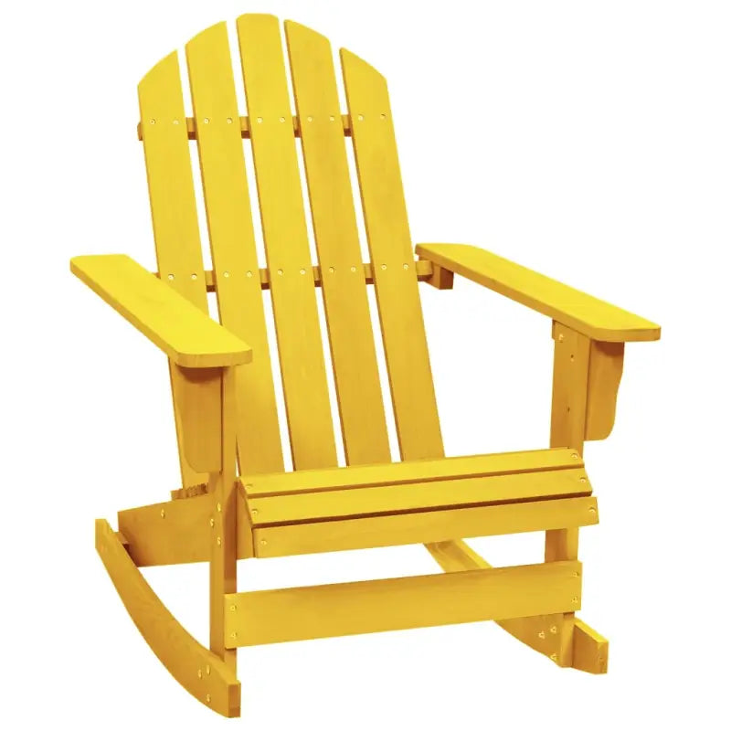 Tuinstoelen van massief vurenhout voor ontspanning op terras of in tuin - Geel / 1 - Tuinstoelen
