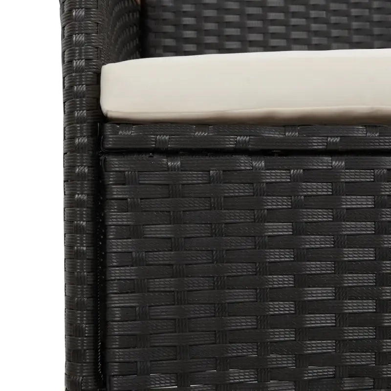 Tuinstoelen van poly rattan met massief acaciahout voor tuin en terras - Tuinstoelen