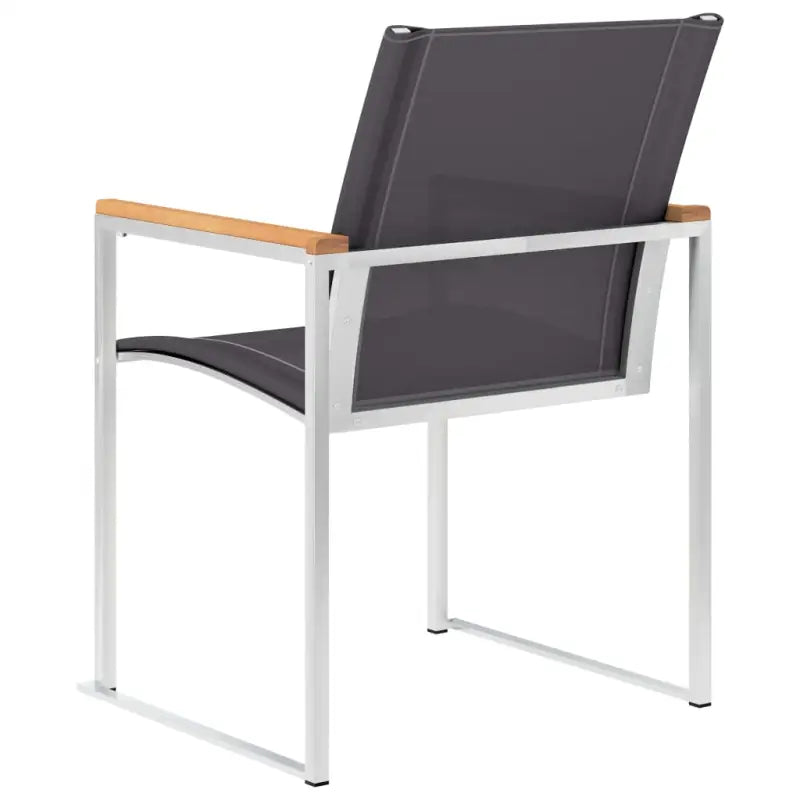 Tuinstoelen van teakhout met roestvrij staal voor een stijlvolle tuin - Tuinstoelen
