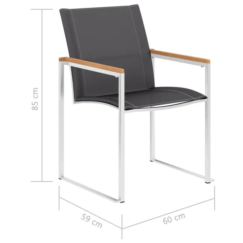 Tuinstoelen van teakhout met roestvrij staal voor een stijlvolle tuin - Tuinstoelen