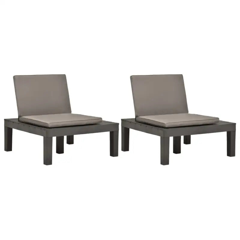 Tuinstoelen voor buiten genieten van comfort en stijl - Antraciet / 2 / Ja - Tuinstoelen