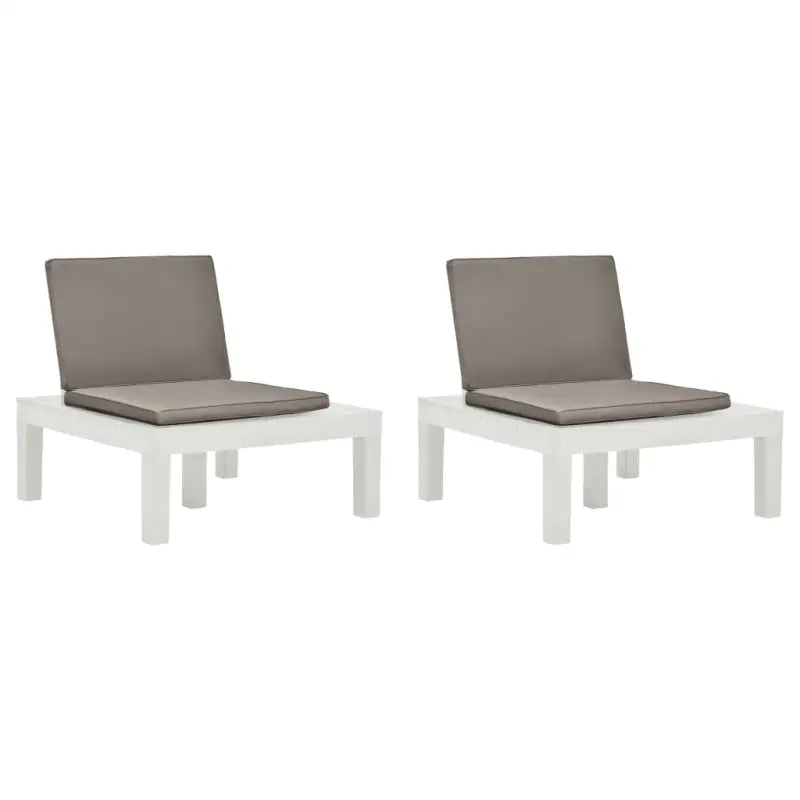 Tuinstoelen voor buiten genieten van comfort en stijl - Wit / 2 / Ja - Tuinstoelen