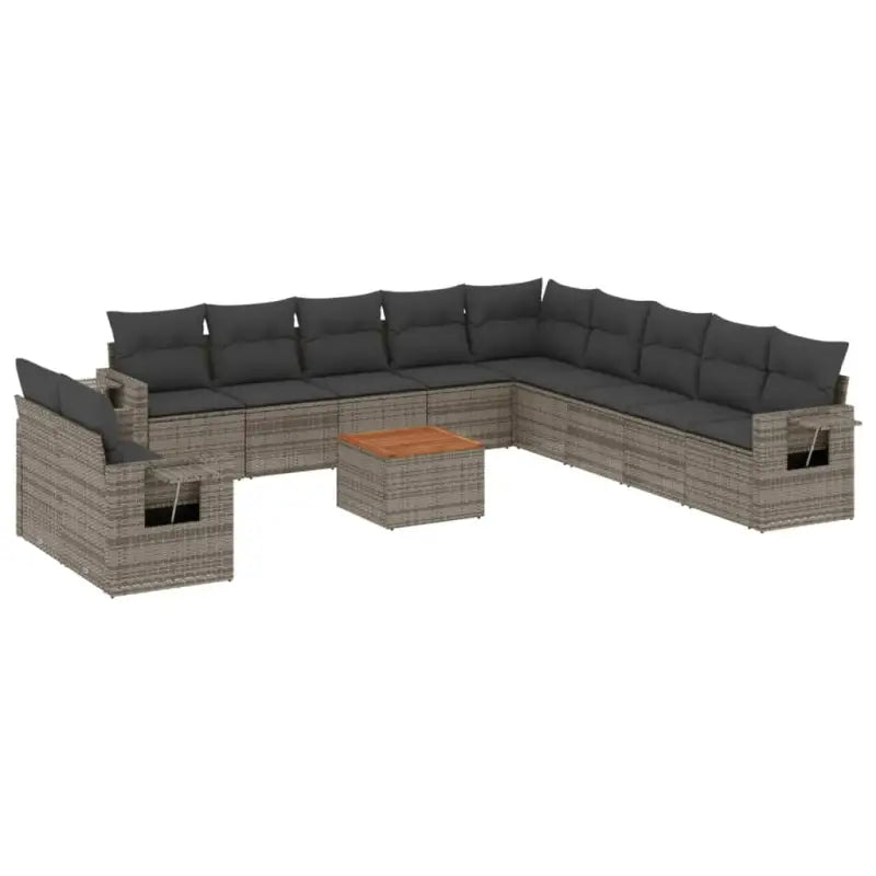Tuinstoelset in grijs materiaal met gepoedercoat staal afmetingen - Tuinsets