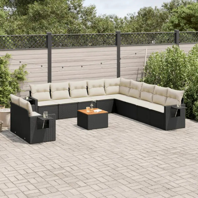Tuinstoelset in grijs materiaal met gepoedercoat staal afmetingen - Zwart en crème - Tuinsets