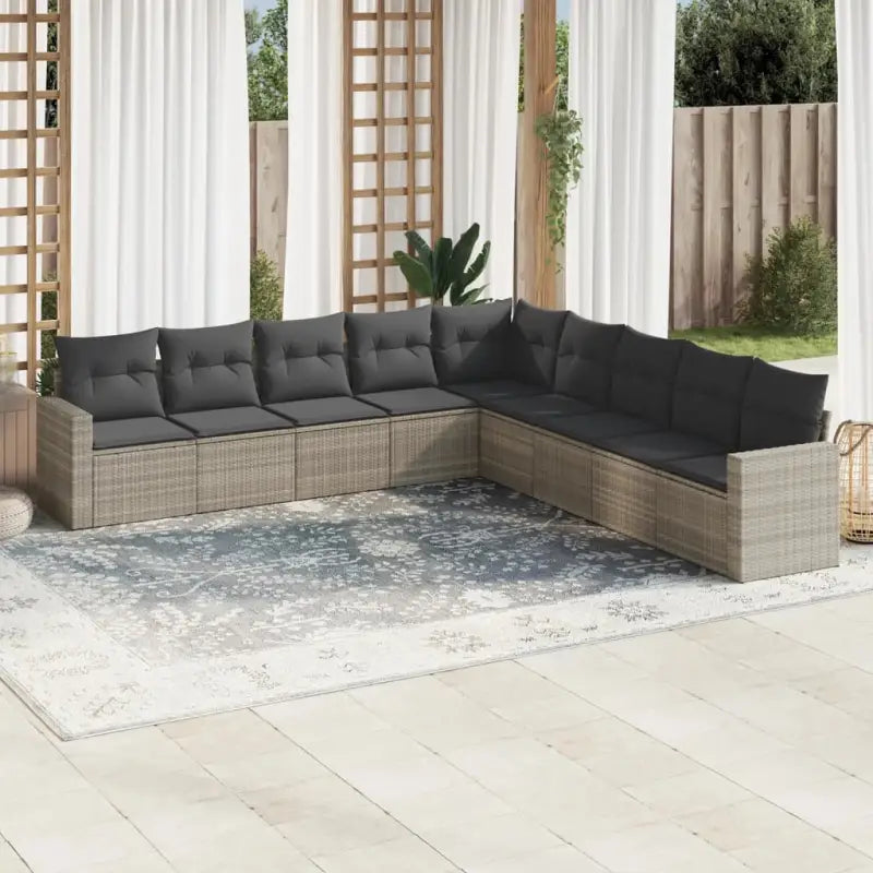 Tuinstoelset met beige materiaal en gepoedercoat staal afmetingen - Lichtgrijs / Zonder tafel - Tuinsets
