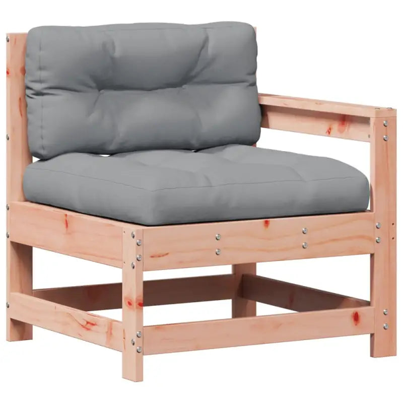 Tuinstoelset van massief douglashout met gelat ontwerp en modulair design - Tuinsets