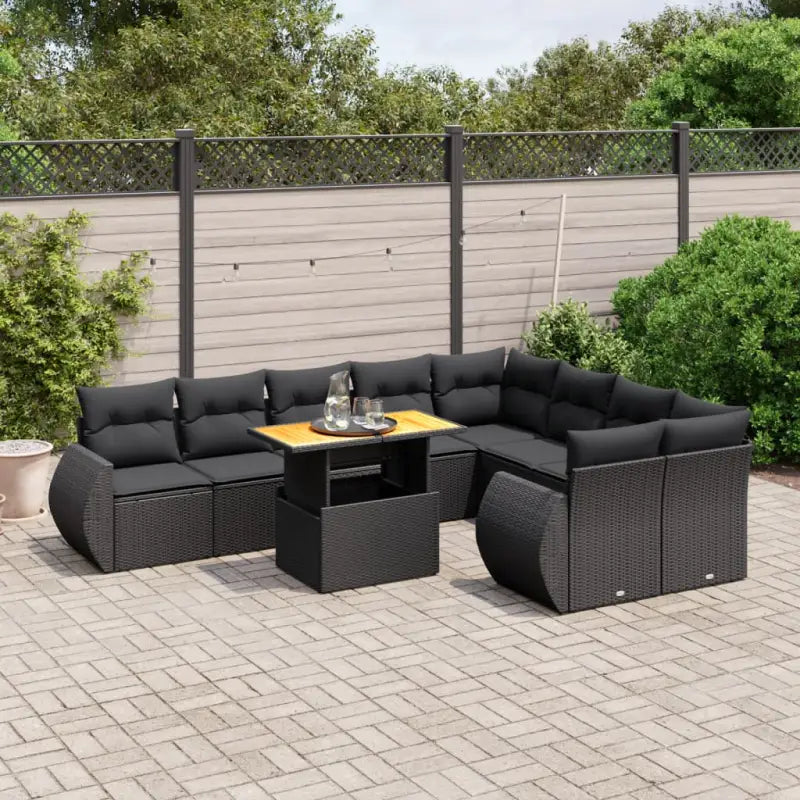Tuinstoelset van zwart materiaal met gepoedercoat staal afmetingen - Tuinsets
