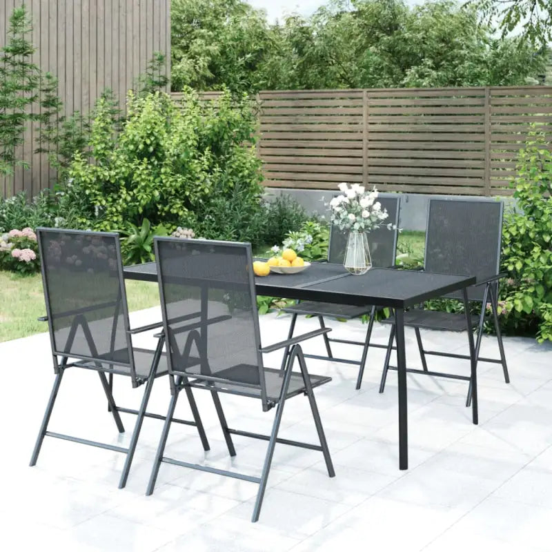 Tuintafel met trendy gaasdesign en stabiel frame voor buitengebruik - Tuintafels