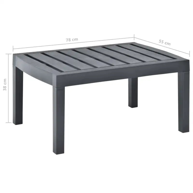 Tuintafel van kunststof voor tuin terras of camping - Tuintafels