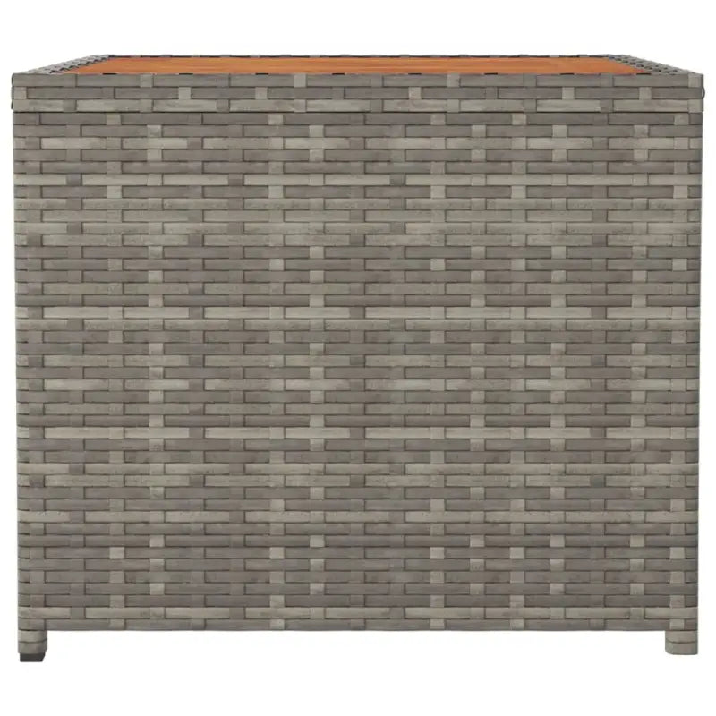 Tuintafel van massief acaciahout en PE-rattan eenvoudig schoon - Tuintafels