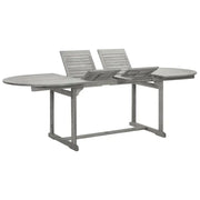 Tuintafel van massief acaciahout voor een rustieke tuinset - Tuintafels