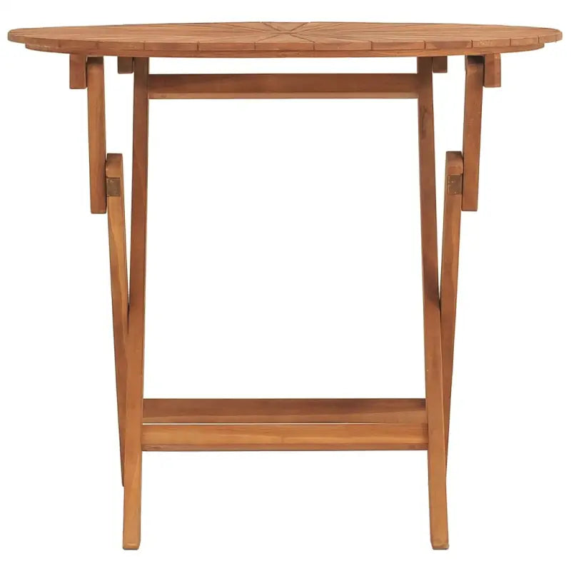 Tuintafel van massief teakhout met handig gat voor buitengebruik - Tuintafels