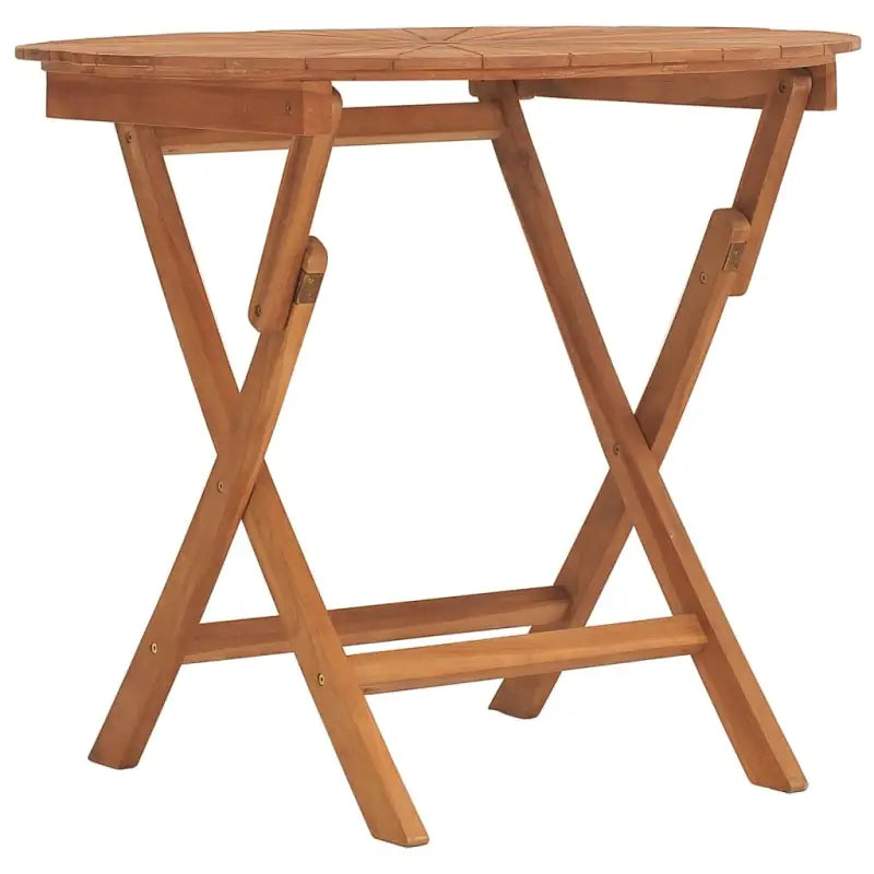 Tuintafel van massief teakhout met handig gat voor buitengebruik - Tuintafels