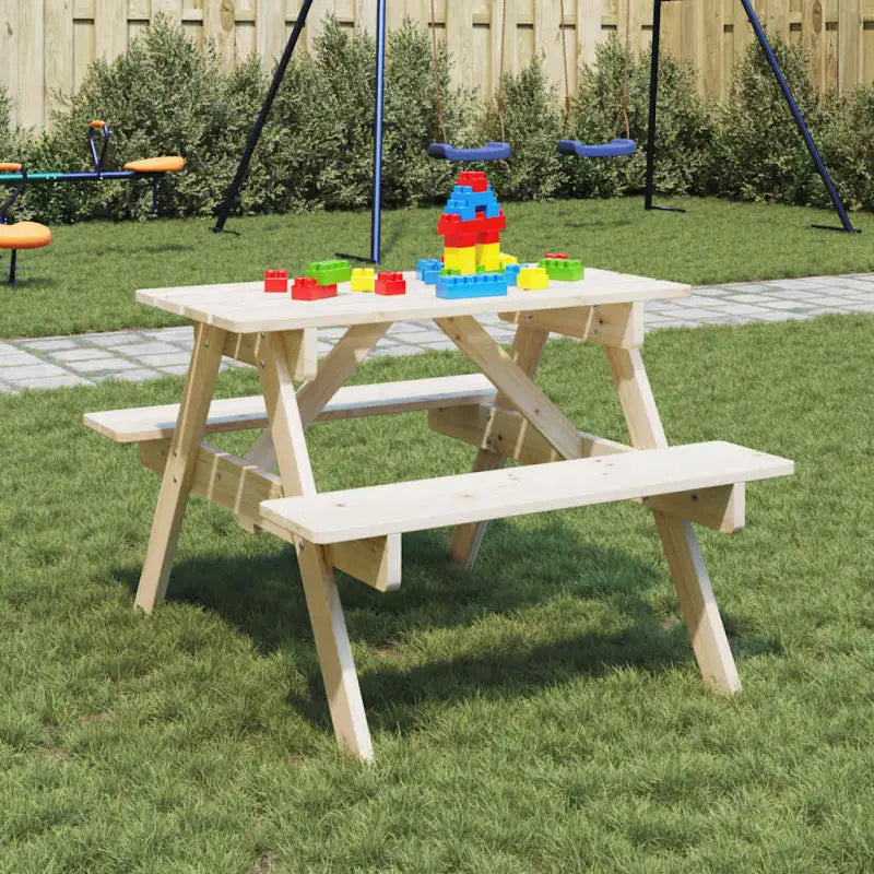 Tuintafel van massief vurenhout voor tuin en terras - Naturel / 1 - Tuintafels