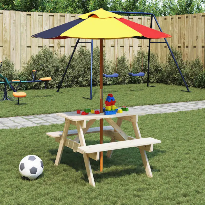 Tuintafel van massief vurenhout voor tuin en terras - Tuintafels