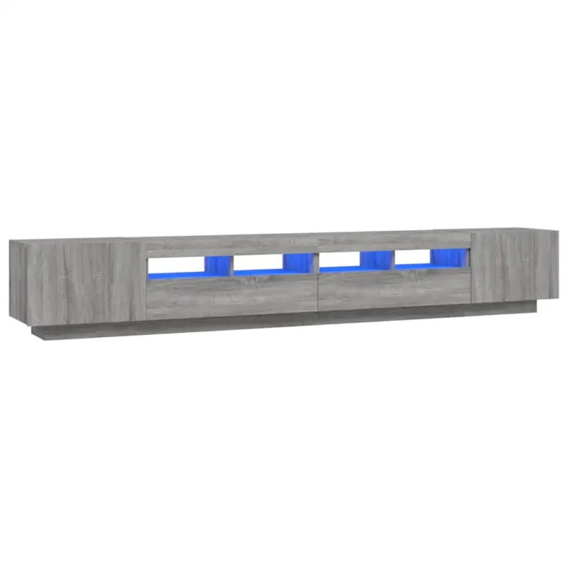 Tv-meubel Grijs Sonoma Eiken met RGB LED-verlichting en moderne charme - Tv-meubels
