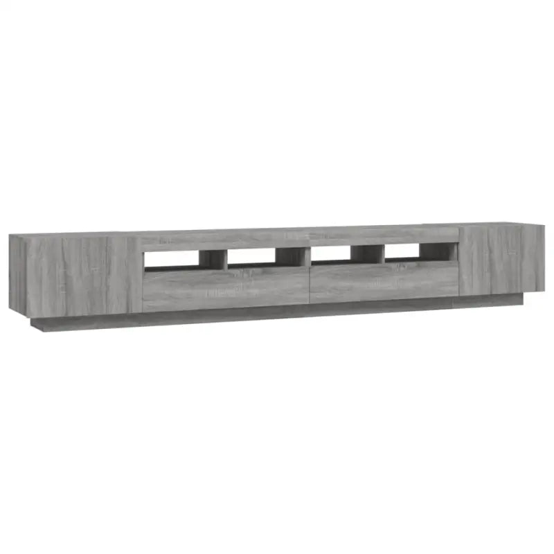 Tv-meubel Grijs Sonoma Eiken met RGB LED-verlichting en moderne charme - Tv-meubels
