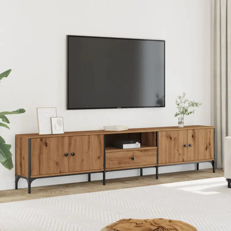 Tv-meubel in Grijs Sonoma Eiken met Verstelbare Poten en Stijlvol Design - artisanaal eikenkleurig / 1 - Tv-meubels