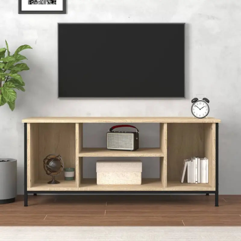 Tv-meubel met bewerkt hout en aanpasbare poten voor een trendy uitstraling - Tv-meubels