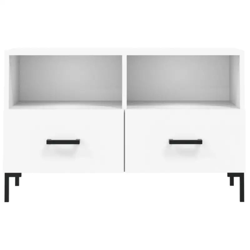 Tv-meubel met bewerkt hout en ijzeren poten voor een moderne look - Tv-meubels