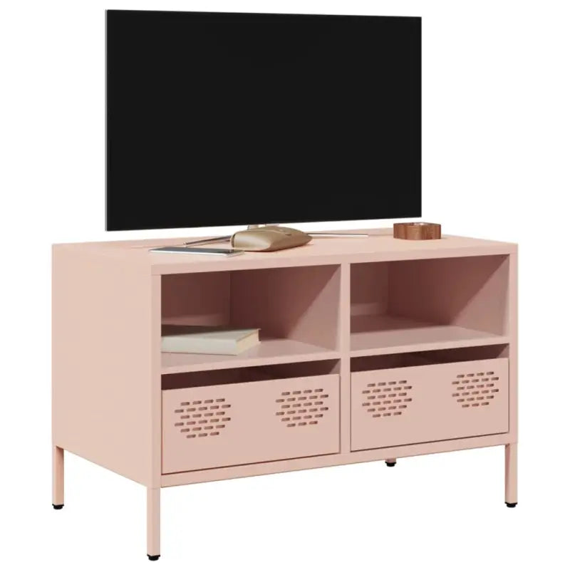 Tv-meubel met koudgewalst staal en verstelbare schroefpoten - Roze / 1 / 68 cm - Tv-meubels