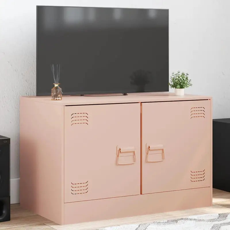 Tv-meubel met koudgewalst staal voor een trendy en stabiel design - Roze / 1 - Tv-meubels