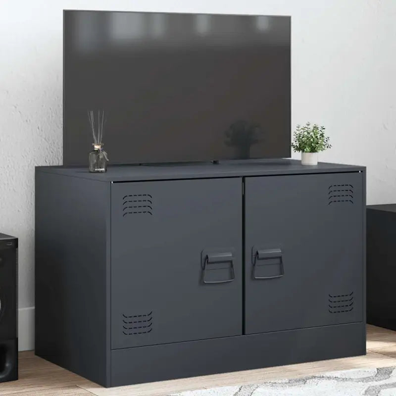 Tv-meubel met koudgewalst staal voor een trendy en stabiel design - Antraciet / 1 - Tv-meubels