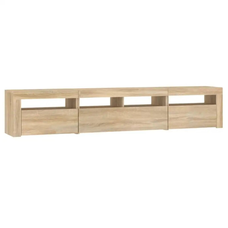Tv-meubel met rgb led-verlichting en hoogwaardig bewerkt hout - Tv-meubels