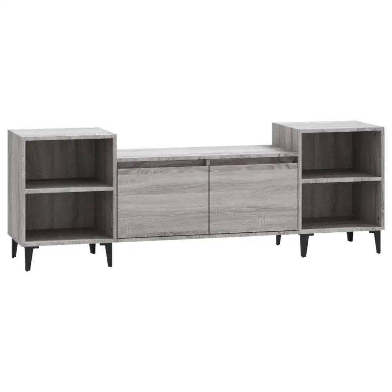 Tv-meubel van bewerkt hout in grijs sonoma met stevig en stijlvol design - Tv-meubels