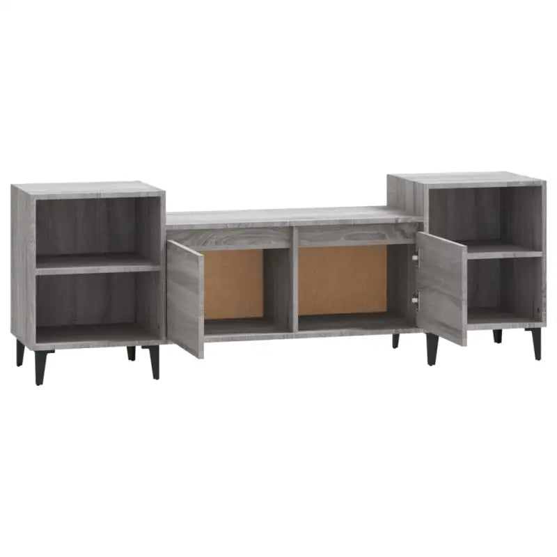 Tv-meubel van bewerkt hout in grijs sonoma met stevig en stijlvol design - Tv-meubels