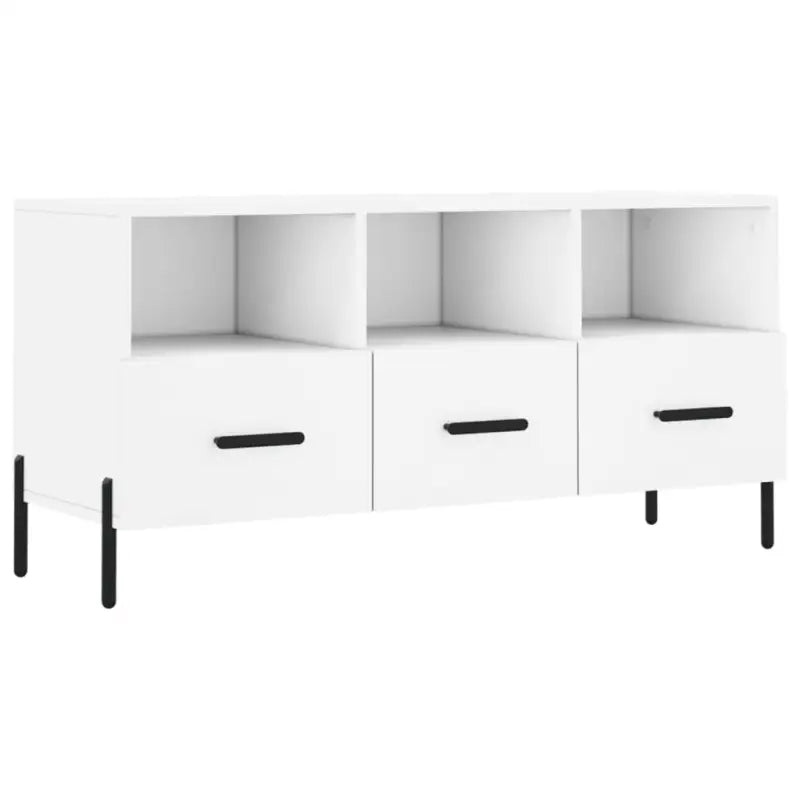 Tv-meubel van bewerkt hout met ijzeren poten en praktisch design - Tv-meubels