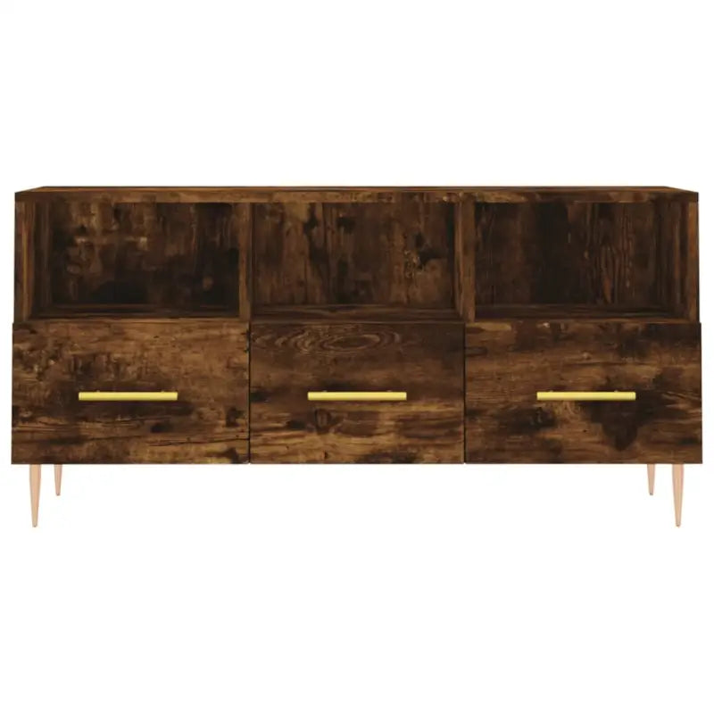 Tv-meubel van bewerkt hout met ijzeren poten en trendy design - Tv-meubels