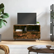 Tv meubel van bewerkt hout met ijzeren poten voor een trendy uitstraling - Tv-meubels