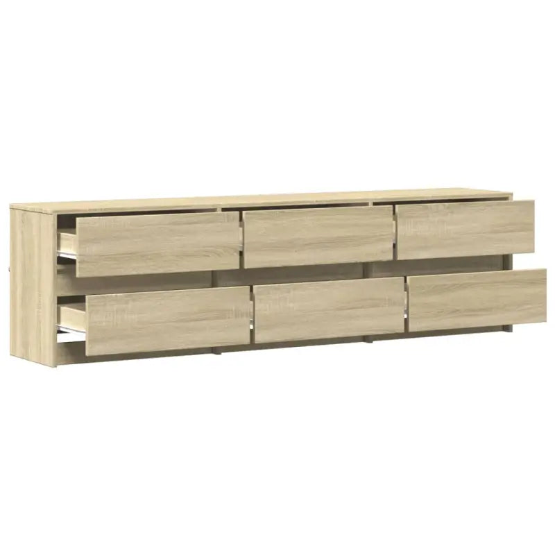 Tv-meubel van bewerkt hout met LED-verlichting en stevig ontwerp - Tv-meubels