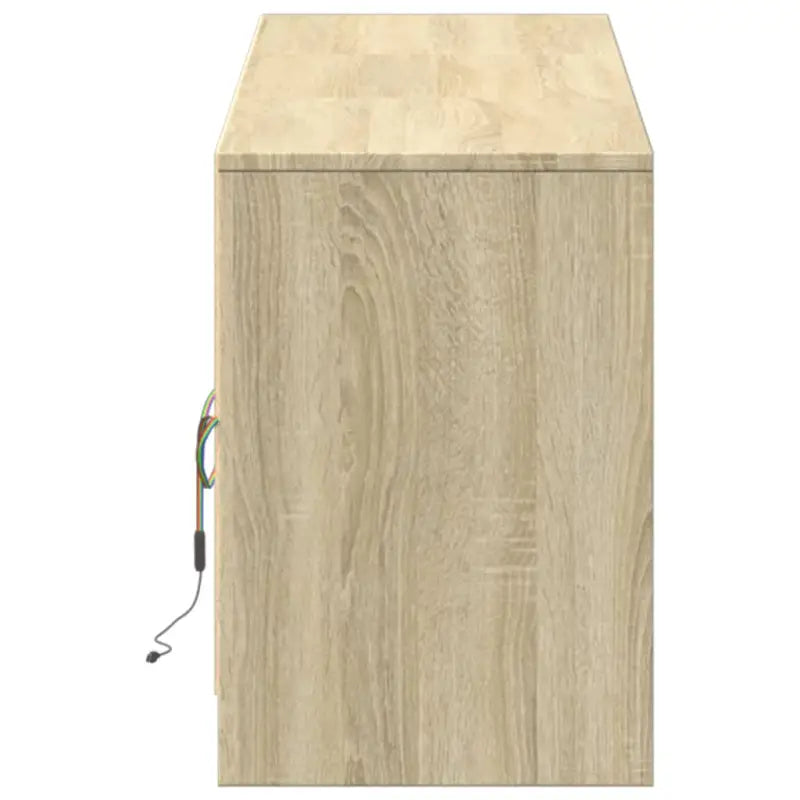 Tv-meubel van bewerkt hout met LED-verlichting en stevig ontwerp - Tv-meubels