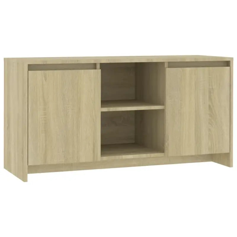 Tv-meubel van bewerkt hout met minimalistisch ontwerp en opbergruimte - Tv-meubels